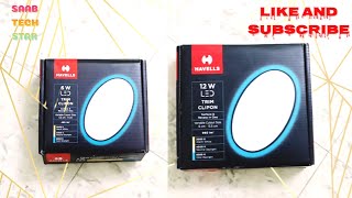 HAVELLS TRIM CLIPON  12 W \u0026 6 W  UNBOXING. | NEW SERIES OF SURFACE LIGHT| COMPACT SIZE \u0026 SLIM.