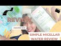 Simple Micellar Water Review // Micellar water for sensitive skin // Burmese //