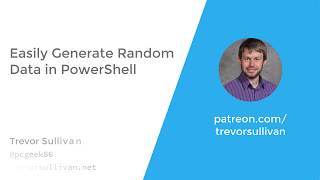 Easily Generate Random Data in PowerShell
