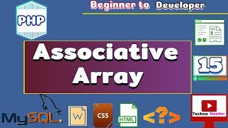 Associative array | Declaration & Examples | PHP Tutorials for beginners - 15 | HINDI