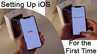 Setting up iOS for the First Time using an iPhone XS