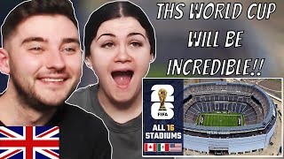 British Couple Reacts to THE US Stadiums for FIFA World Cup 26