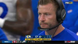 Kenny Young EJECTED for making contact w/ referee