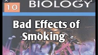 10th Class Bio Federal  board || Ch # 1 topic  (Bad Effects of Smoking) || online academy with us