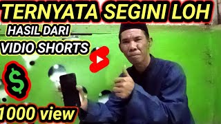 berapa hasil iklan vidio shorts dari 1000 viewers