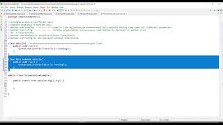 what is polymorphism static binding dynamic binding method overloading overriding runtime Core Java