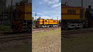 Steamranger Heritage Railway Transfer to Goolwa at Strathalbyn, S Australia 844 \u0026 RX224 14/12/24