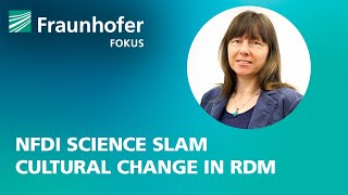 NFDI Science Slam 2023: Christine Hennig - Cultural Change in Research Data Management