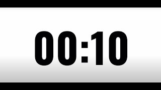 10 Seconds Countdown Timer | عد تنازلي لمدة ١٠ ثواني خلفية بيضاء