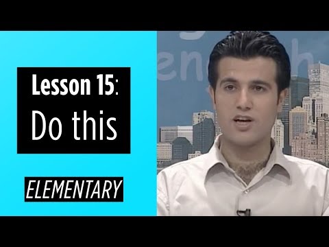 Elementary Levels - Lesson 15: Do This Elementary Levels - Lesson 15: Do This