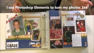 School Scrapbook Album with CTMH Flip Flaps