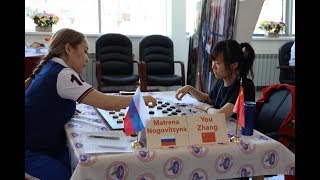 Nogovitsyna - Zhang. World Draughts Championship 2019