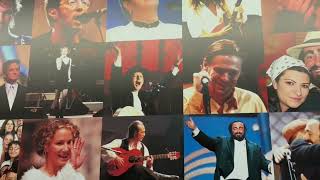 Nenad Bach on Pavarotti and friends wall at the museum