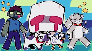 Minecraft but Jumping Spawns Mobs