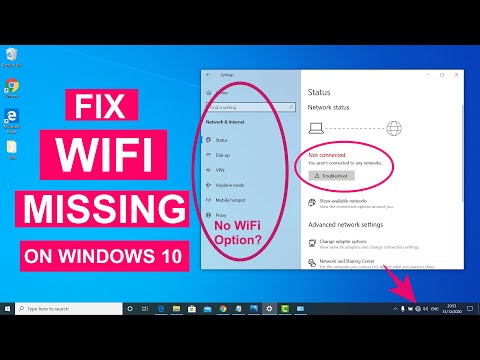 Fix WiFi Not Showing in Settings On Windows 10 Fix Missing WiFi