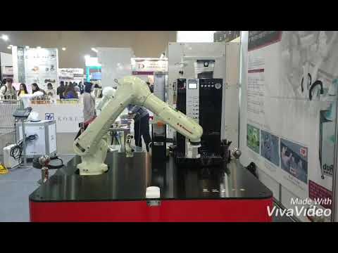 Kawasaki Robot : Coffee Machine - RS007L - YouTube