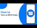How to turn on & off RCS message ?