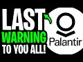 PALANTIR ONLY 1% REALIZES THIS PAY ATTENTION!!! (LITTLE DETAIL HIDDEN!) - PALANTIR STOCK NEWS TODAY