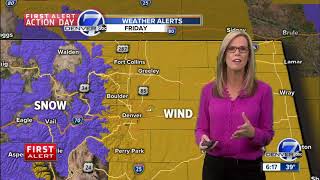 Dangerous winds across Colorado with gusts around 50 mph in Denver metro area