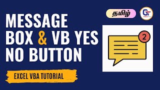 Excel VBA Msgbox and Vb YesNo Button|| How To Use VBA Msgbox with Vb YesNo button | #gokultech