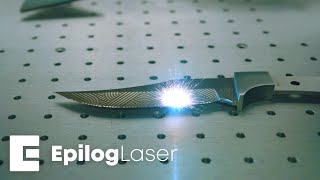 Laser Quick Tip: Custom Engraving a Knife Blade with a Galvo Fiber Laser