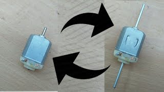 How to make double shaft DC motor  at home | DC motor double side power transmission