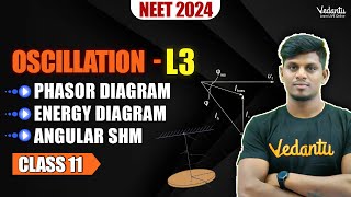 Oscillation L3 | Phasor Diagram | Energy Diagram| | Angular SHM | Physics NEET 2024 | Vivek Sir