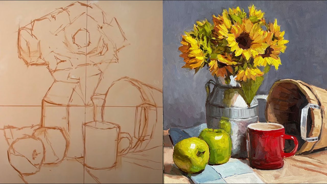 Still Life Oil Painting For Beginners