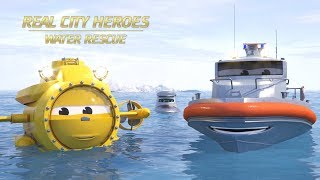 Flip the Rescue Boat & Ava the Submarine - Real City Heroes (RCH) | Videos For Children