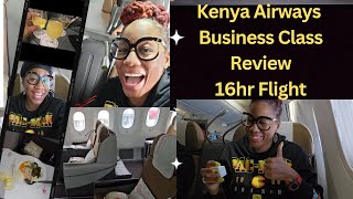 Is Kenya Airways Business Class Flight worth it?🤔  This is my experience on a 16hour Flight!🤯