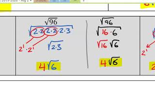 17 - Simplifying Radicals