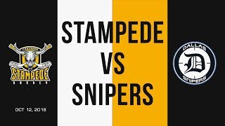 Stampede vs Snipers Action Reel 2018