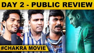 Day 2 : Chakra Movie Public Opinion | Tamil | Vishal | | M.S.Anandan | Yuvan Shankar Raja | VFF | HD