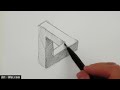 how to draw an optical illusion triangle the easy way