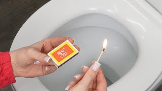 After using the toilet, light a match. You'll thank me later!