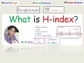 What is H-Index and i10-index? How to Calculate it?