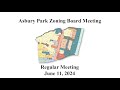 Asbury Park Zoning Board Meeting - June 11, 2024