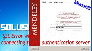 SSL error when connecting to the authentication server. Details: SSL Handshake failed the issuer cer