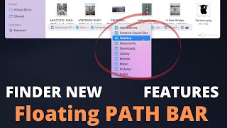 Finder NEW Path Bar - QuickPath, Siblings Folders, Context menu