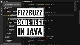 Fizzbuzz code test in Java