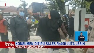 Ditipu Ratusan Juta Rupiah, Wanita Ngamuk dan Nekat Segel Dealer di Padang #iNewsSiang 28/09