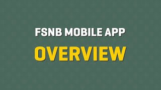 Mobile-Tips: First Southern National Bank Mobile App Overview