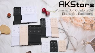 Akstore Women's Soft Elastic Bra Extenders | $100k Bonuses in Description