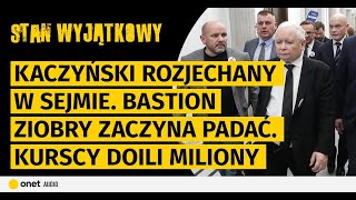 "Stan Wyjątkowy".  Kaczyński rozjechany w Sejmie. Bastion Ziobry zaczyna padać. Kurscy doili miliony