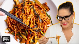 The fried noodles I eat when I'm being healthyish | Korean Kimchi Fried Noodles | Marion's Kitchen