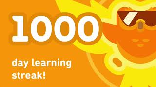 I REACHED 1000 STREAK ON DUOLINGO!  🔥