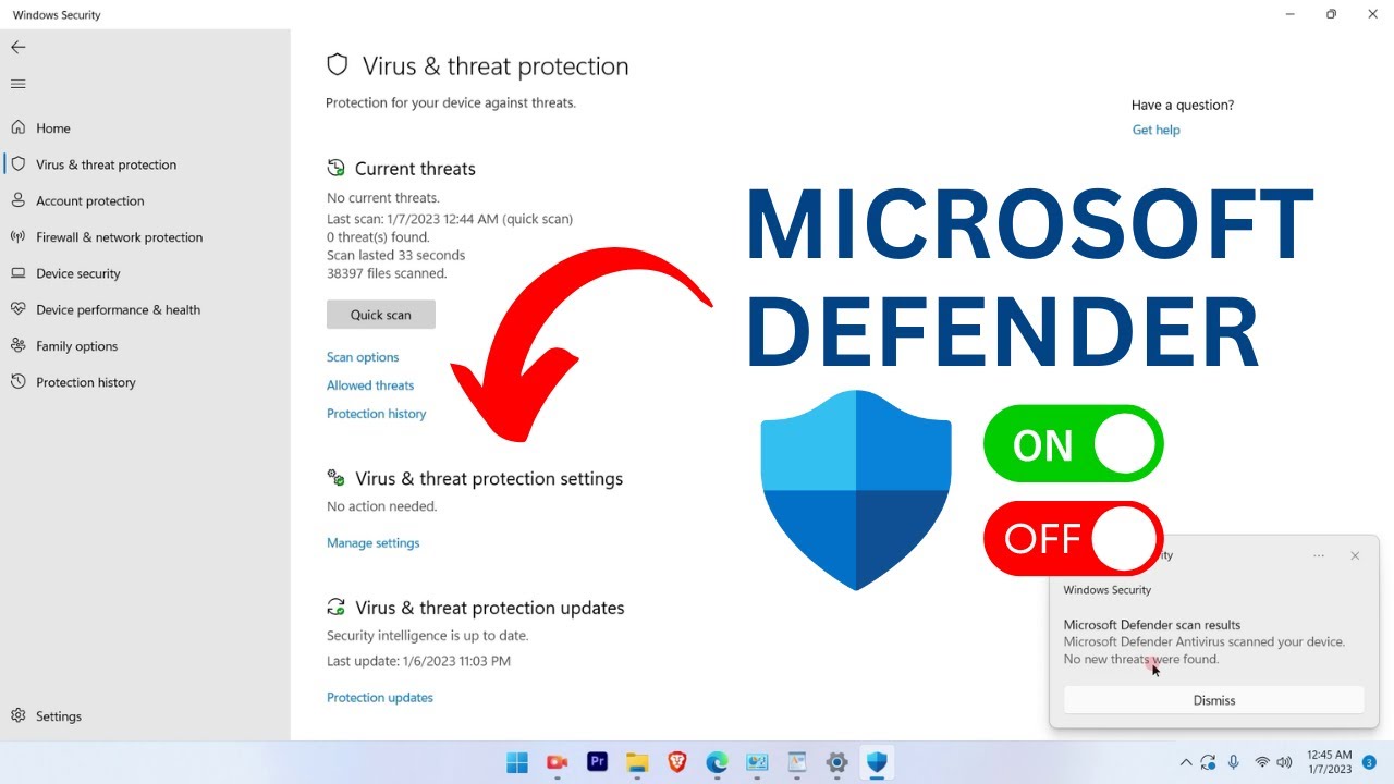 Enable Microsoft Defender On Windows 11 | How To Windows Defender ON Or ...