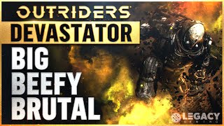 Outriders - Devastator Combat Showcase | Tank Class In-Action - No Commentary