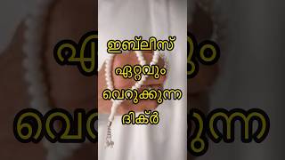 ഇബ്‌ലീസ് ഏറ്റവും വെറുക്കുന്ന ദിക്ർ #trending #viralvideo #status #shortsfeed #new #today #reels