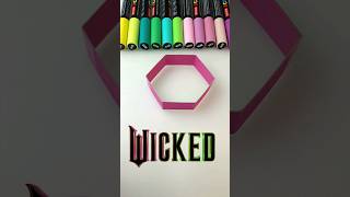 💖💚 Wicked Magic Trick Green Pink Paper #magic #wicked #elphaba #glinda  #tricks #cute #art